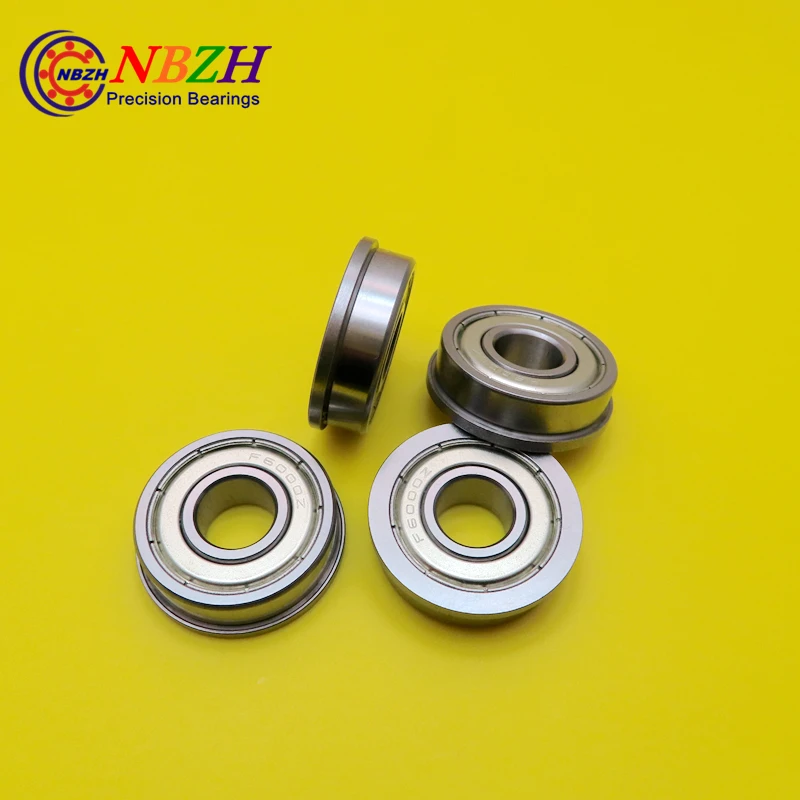  Free Shipping NBZH Bearing20pcs Free Shipping Flange Bushing Ball Bearings F6000ZZ 10*26*8 Mm