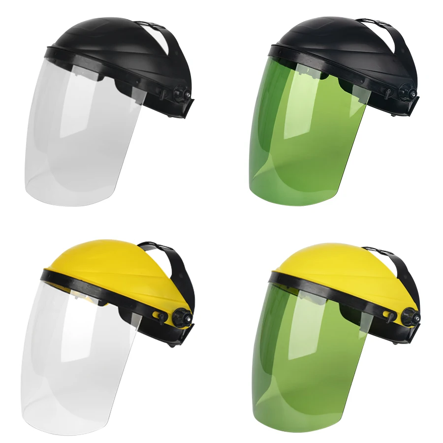 Transparent Protective Full Face Cutting Face Shield Polished Anti-Splashing Spray Pesticide Anti-Smoke Safety Mask Screen