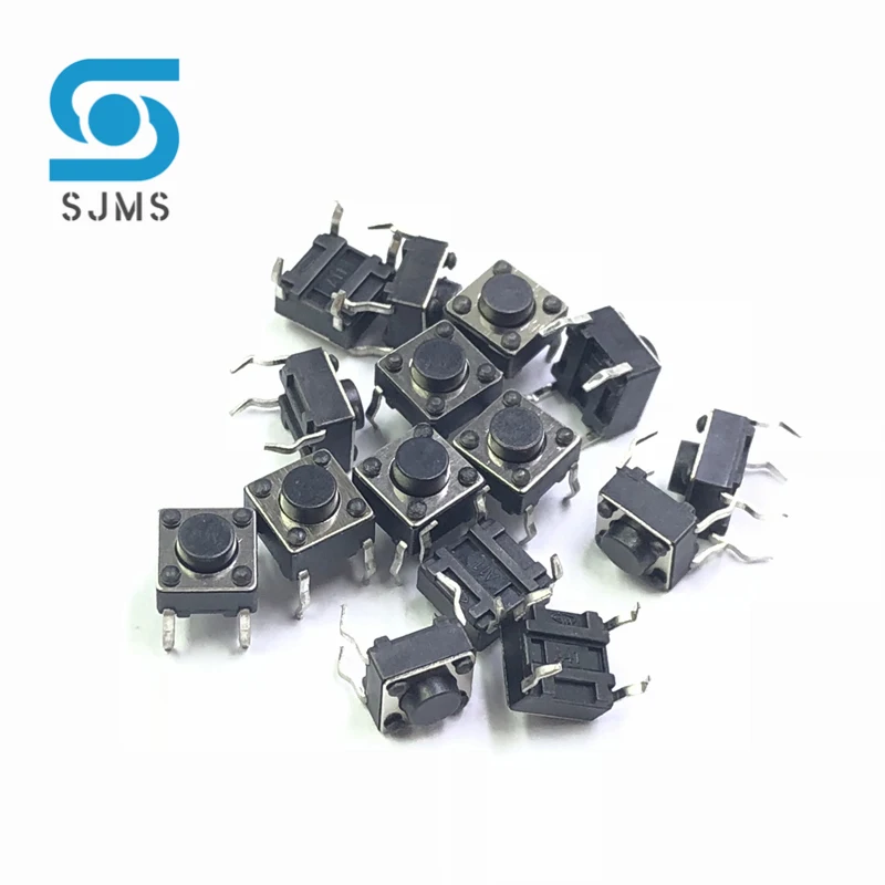 SJMS 20 stücke 6*6*4,3 Panel PCB Momentary Tactile Takt Push Button Micro Schalter 4 Pin DIP licht Touch 6x 6x 4,3mm Micro Schalter – Detail 2