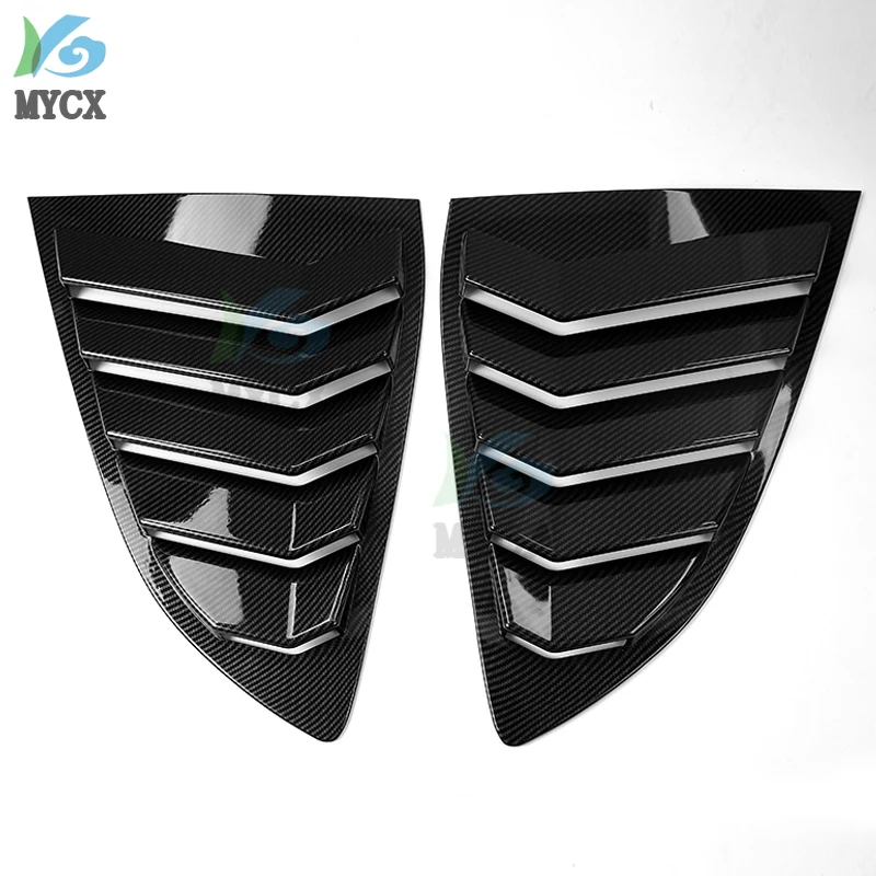 For Honda CR-V CRV 2017 2018 2019 Rear Fender Side Window Blind shades Louver Frame Window Sill Molding cover Sticker Trim 2pcs