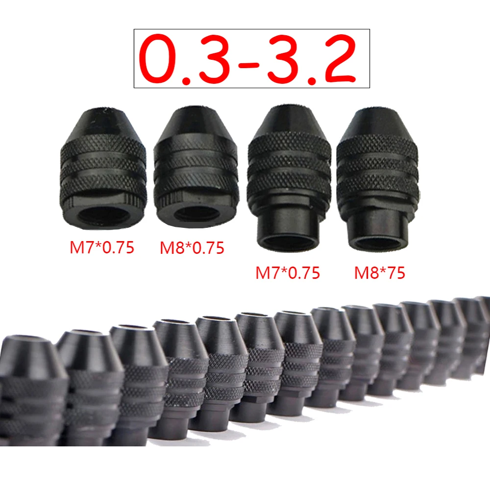 4 types Dremel  Multi Chuck Keyless For Rotary Tools 0.3-3.2mm Drill Bit Chucks Adapter Converter Universal Mini Chuck