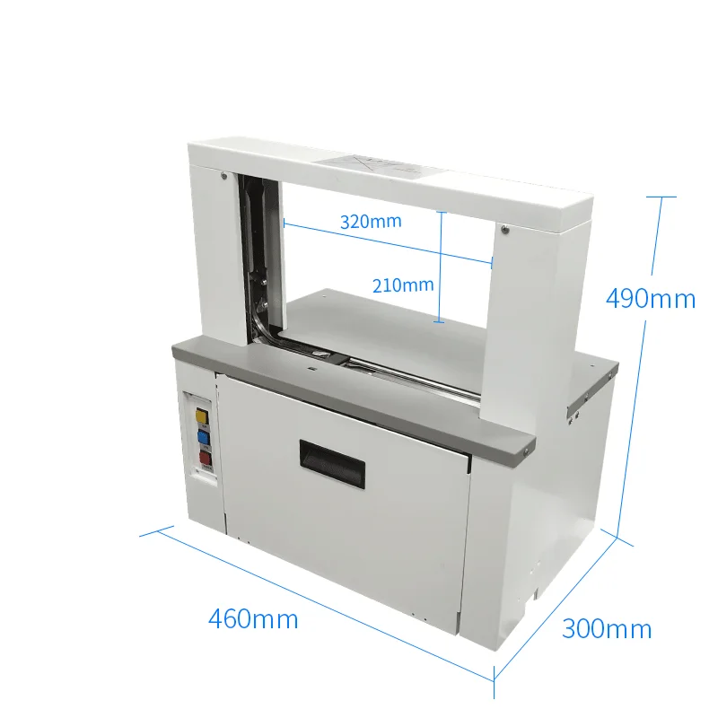 opp film / paper tape dual use Automatic Banknote banding machine Strapping machine for Vouchers cases vegetables bags  .etc