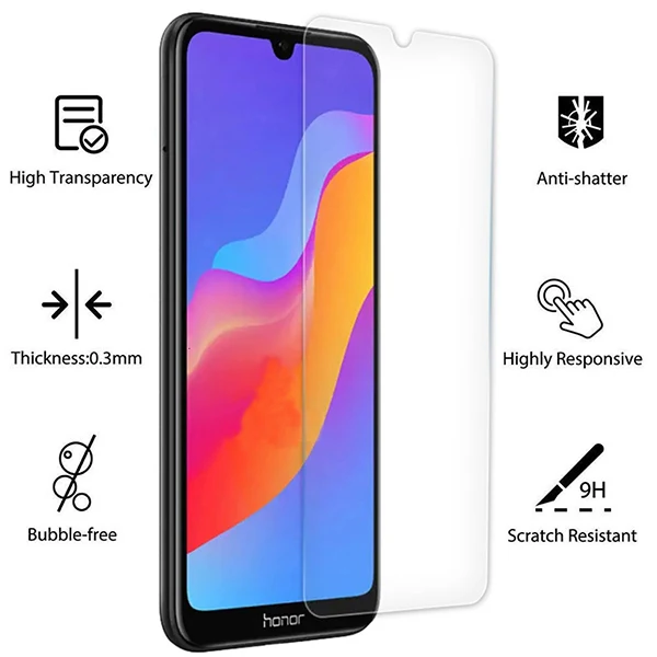 Original Glass For huawei honor 8s 8apro 8c 8x 8 10i 30i Screen Protector Protective Glass on honor 8s 2020 8a Prime Safety film