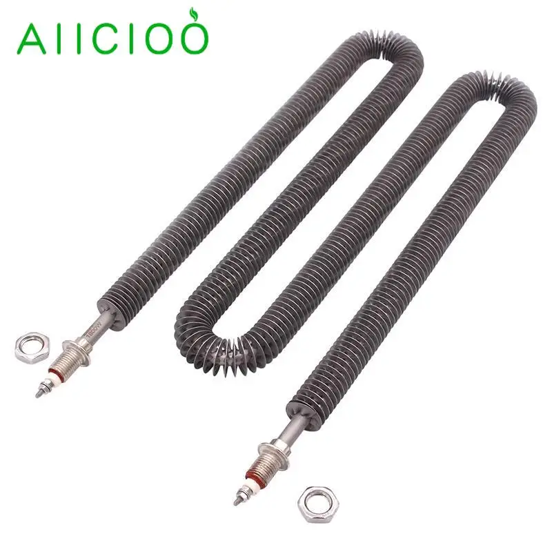 Air Dry Heating Element W Finned Tubular Heater Shaped Stainless Steel Heater with M12 For Sauna Stove Oven 220v 1800w