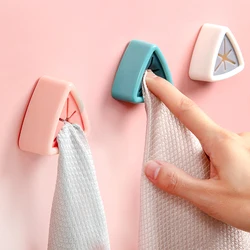 1pc Towel Holder Sucker Wall Window Bathroom Tool Kitchen Storage Hooks Washing Cloth Hanger Rack Rag Convenient Organizer Racks