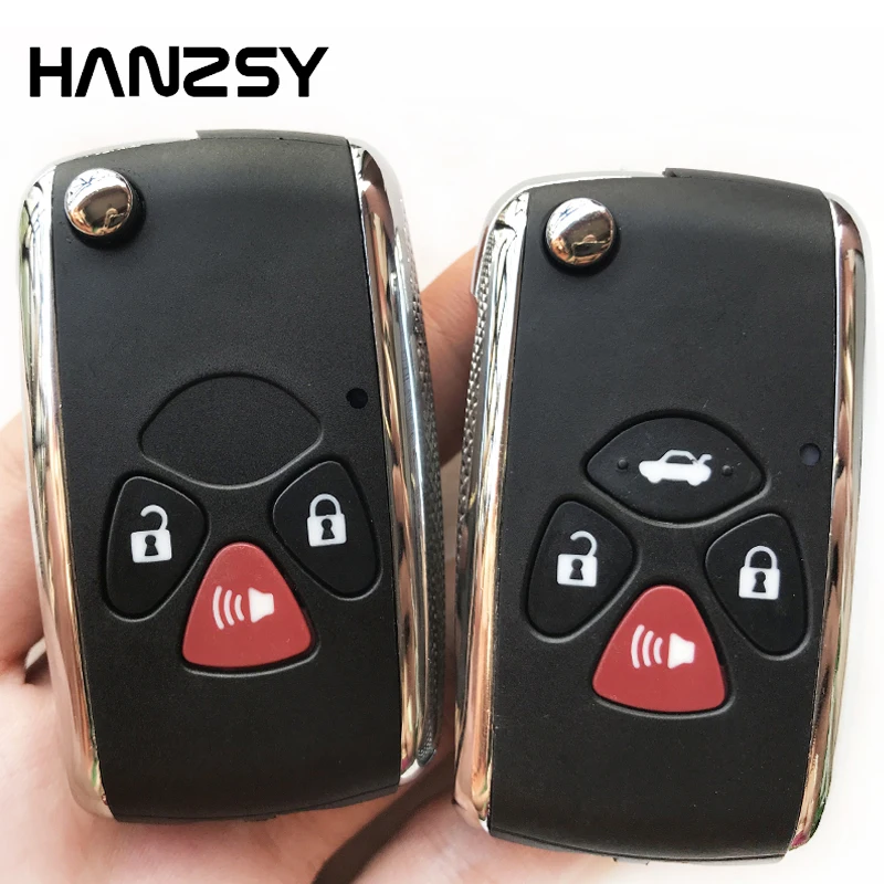 

Флип-чехол со сменными 3/4 кнопками для Toyota YARIS Venza REIZ Crown Avalon Camry Corolla RAV4