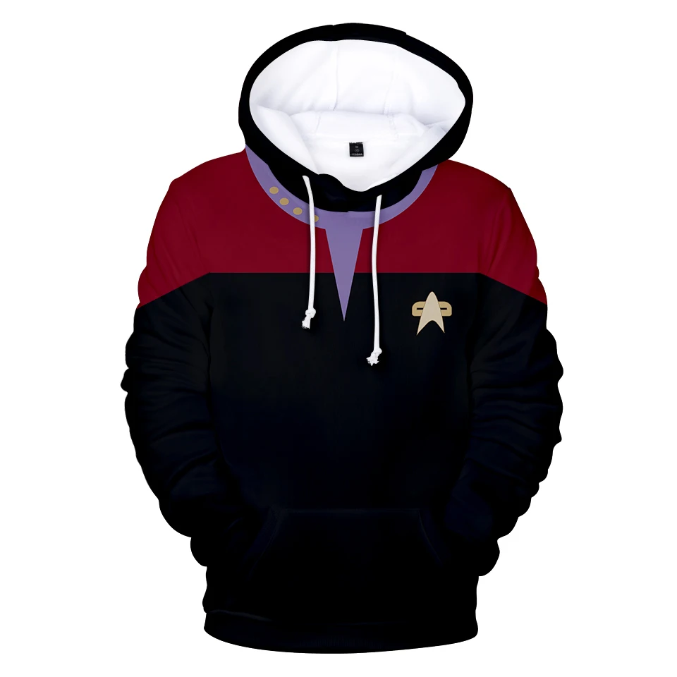 Hot Movie Star trek 3D Hoodies Sweatshirts Fashion Long Sleeve Clothes Star trek cosplay hoodies Plus Size Men/Women streetwear