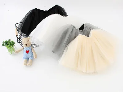 1-5Yrs Girls Skirts Mesh Tutu Skirt Birthday Party Princess Ball Gown Dance Skirt Fairy 3-Layers Tulle Summer Baby Skort Pink