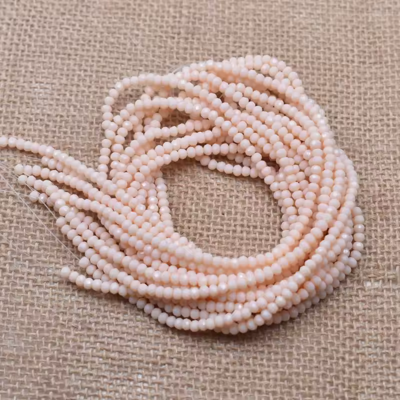 Yanqi 2 3 4mm Rondell Austria Faceted Crystal Beads Round Glass Beads Loose Spacer Beads for Jewelry Making DIY - Image 51
