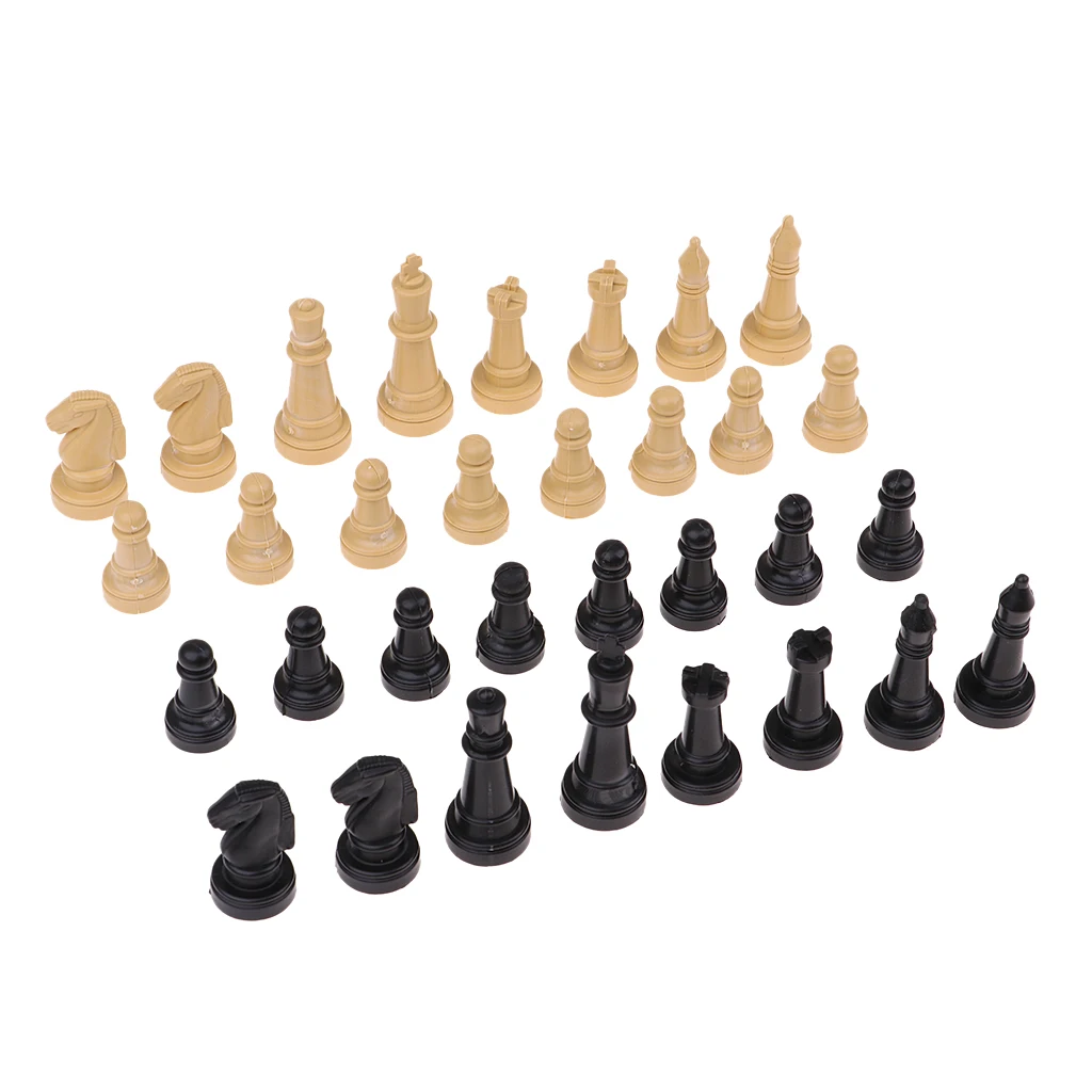 32x Chess Pieces, Chessmen, Figure Figurine Chess Pawns for Chess Board Game