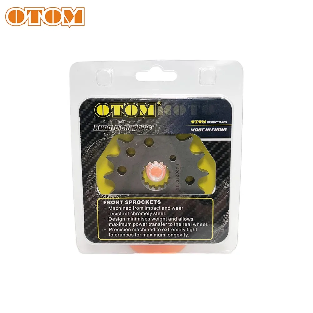 OTOM Motorcycle 428-16T Front Sprocket Transmission Gear Chain Wheel For YAMAHA DT230 MT250 Off-Road Motocross Parts Dirt Bikes