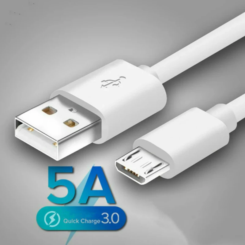 Micro cabo usb original, carregamento rápido para redmi 7 7a note 5, telefone celular microusb cabo usb para samsung s6 s7 cabo micro usb