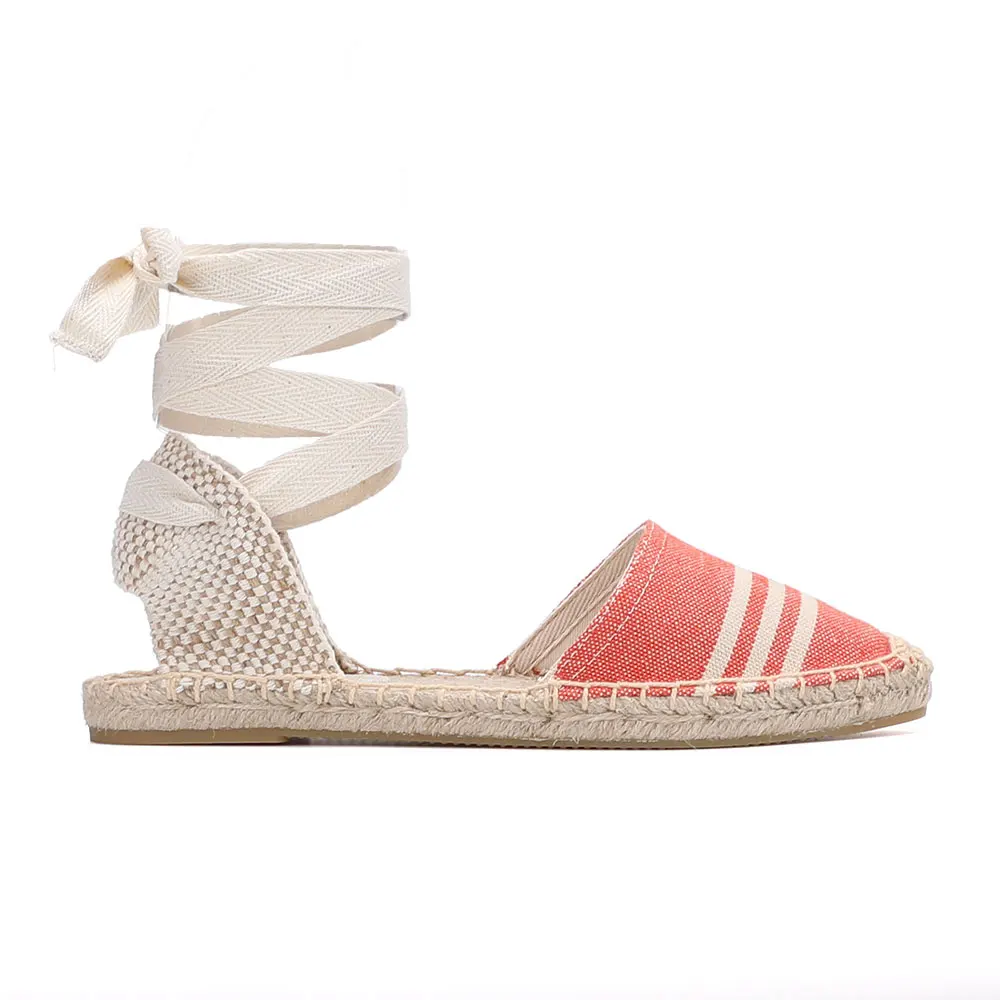 2021 sandali Casual che vendono vera canapa T-strap Flat con Open Sapato Feminino Sapatos Mulher scarpe espadrillas da donna