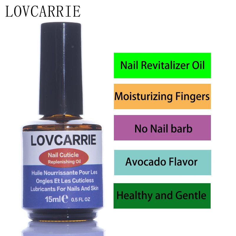 

LOVCARRIE Original Nail Cuticle Oil Remover Revit Nail Hardener Nourish 15ML Avocado Flavor Repair Nail Care Tools for Gel Nails