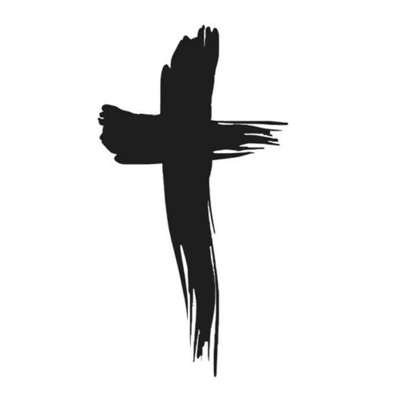 Cross Vinyl Decal Sticker Car Window Religious Jesus God Choose 21 Color(3.5\