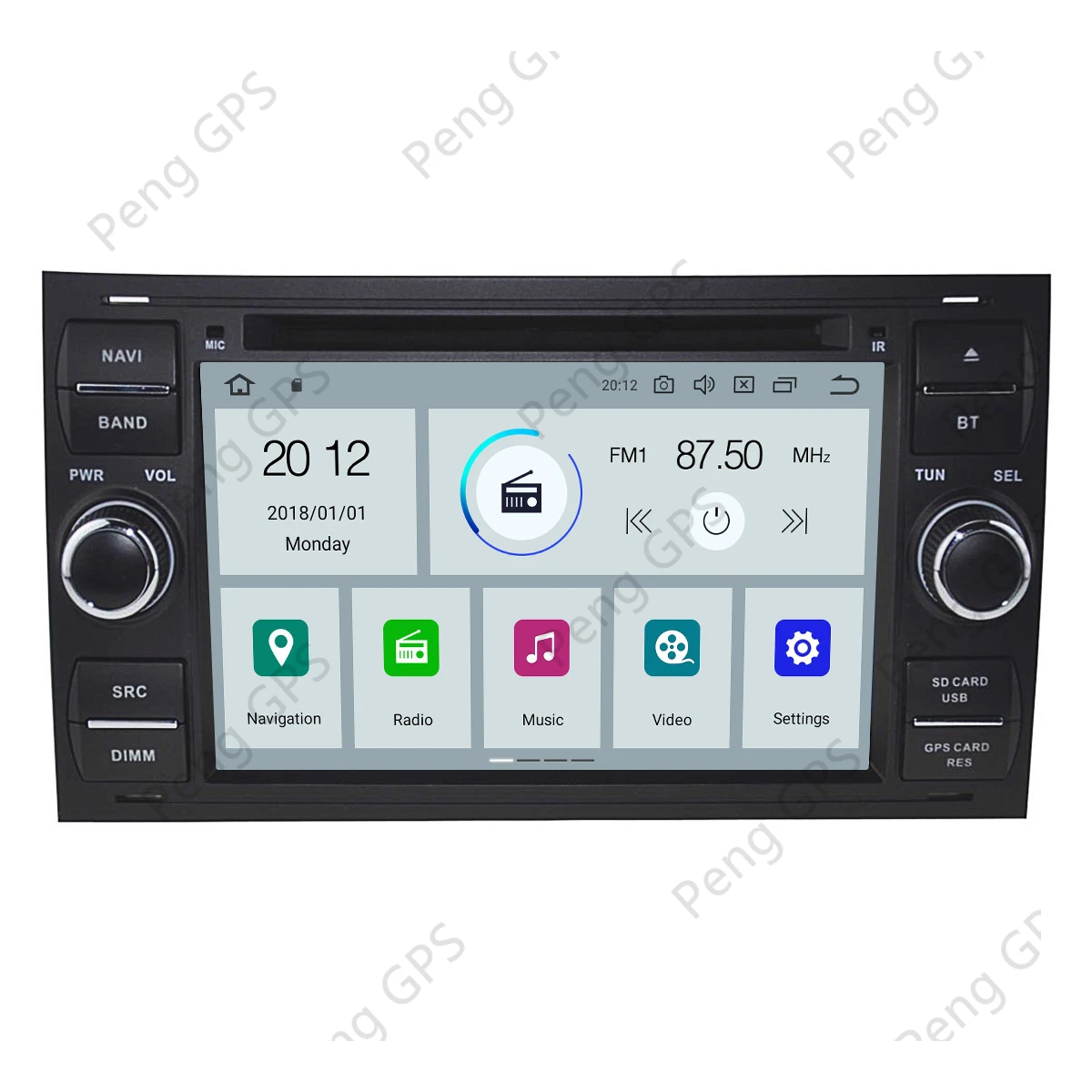 Android13 Multimedia Stereo For FORD FOCUS C-MAX FIESTA FUSION GALAXY TRANSIT KUGA GPS Navigation CD DVD Player Headunit Carplay