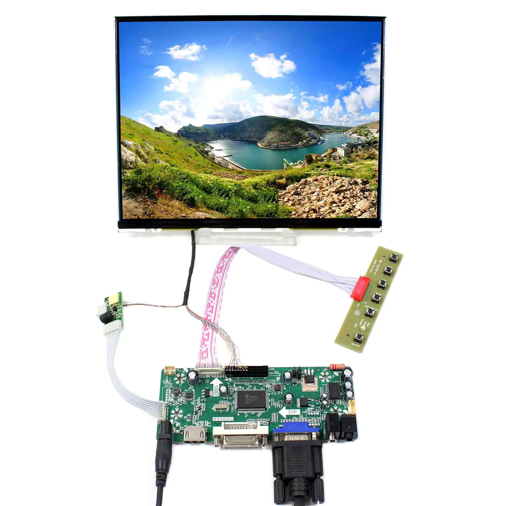 

10.4" 1024x768 LCD Screen LTD104EDZS with HD MI VGA DVI LCD Controller Board M.NT68676