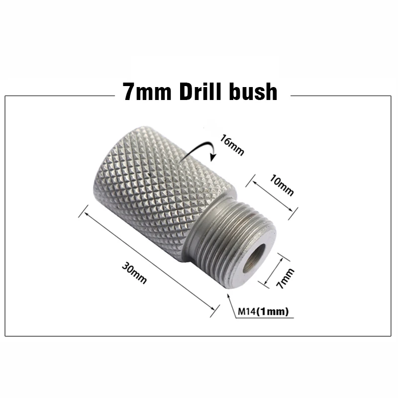 ALLOSME 5Mm 4-15Mm Nữ Tay Bushing M14/M18 Dowelling Jig Khoan Gỗ Hướng Dẫn Định Vị Dowel jig Bộ Gỗ Phụ Kiện