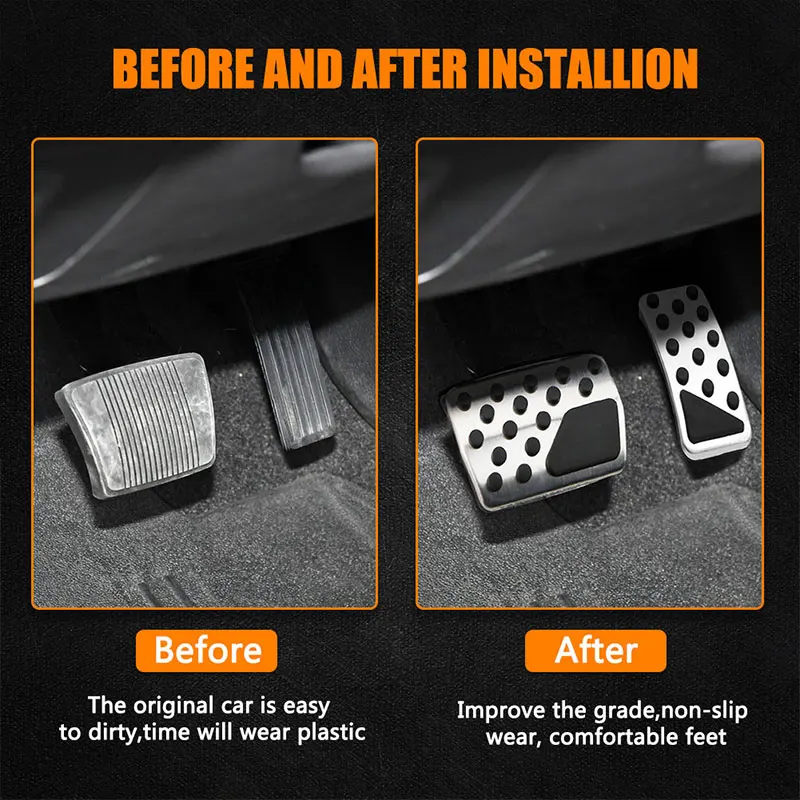 Car Styling AT Car Pedal Cover per Jeep Compass Liberty Patriot per Dodge Journey JCUV Fiat Freemont Auto pedali