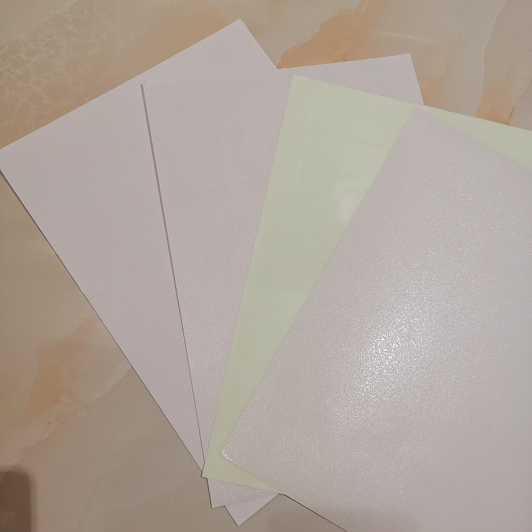 New Cloth Diamond Style Cold Laminating Film for Laminator Machine Photo Paper DIY Card 297x210mm 50 Sheets/Bag