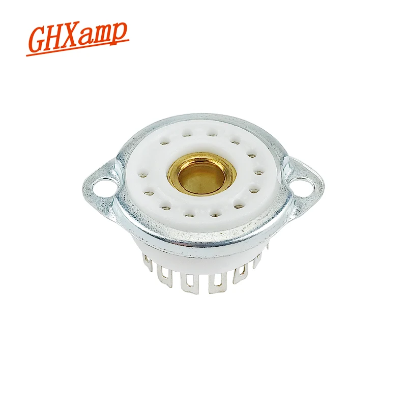 

GHXAMP Ceramic Tube Socket QS30-1 SZ-8 YS30-3 Glow Tube Base Fluorescent Valve Holder Lampstand 13-Pin Audio Amplifier Parts 1pc