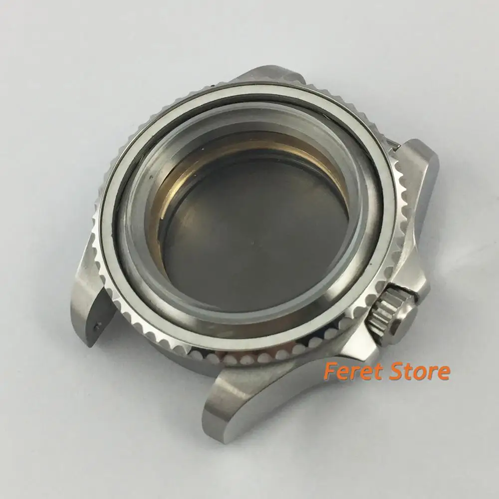 43mm Sterile SEA Case Silver Steel Case for Miyota 8215 8205 821A ETA 2836 Mingzhu DG 2813 3804 Seagull ST1612 movement p365