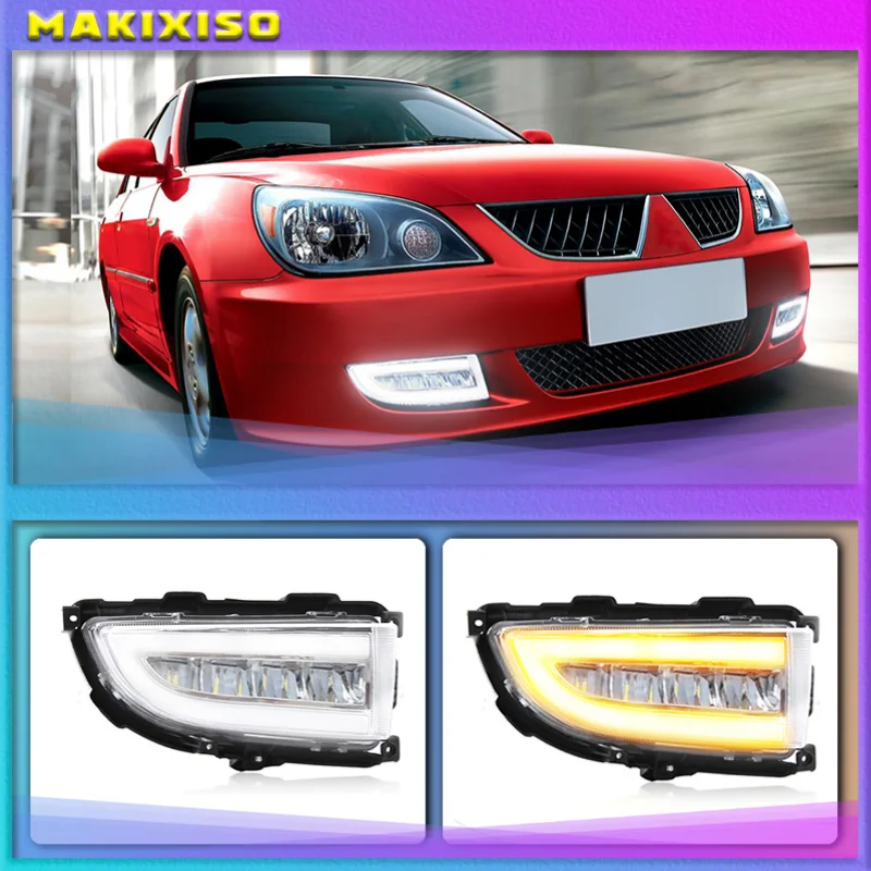 

LED DRL Headlight for Mitsubishi Lancer 2004 2005 2006 Daytime Running Light LED Fog Lights Fog Lamp Front Bumper Fog Light