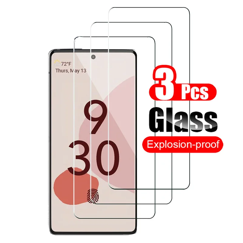 3Pcs For Google Pixel 6A 6 Tempered Glass Screen Protector Protective Film For Google Pixel 6 Pixel6 Glass Shield 9H 0.26mm