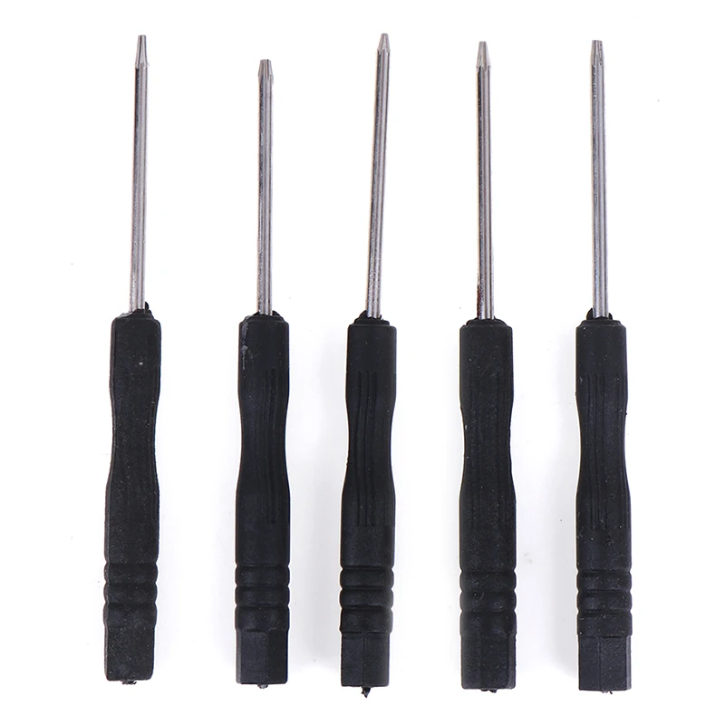 Juego de destornillador Torx de precisión negro de 5 piezas + T2 T3 + T4 + T5 + T6 para la herramienta de reparación de teléfonos móviles