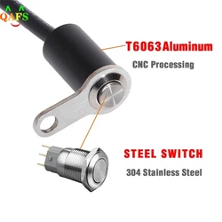 1 piece Motorcycle Switch ON-OFF Handlebar Adjustable Mount Waterproof Switches Button DC 12V Headlight