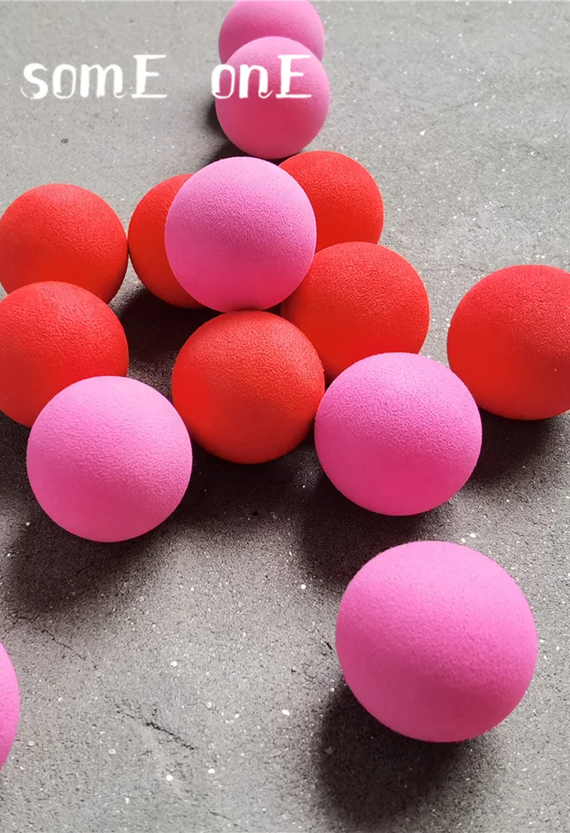 Solid Sponge Balls Pink or Red DIY Dolls Decor Painting Photo Props Party Decor Handmade Designer Materials