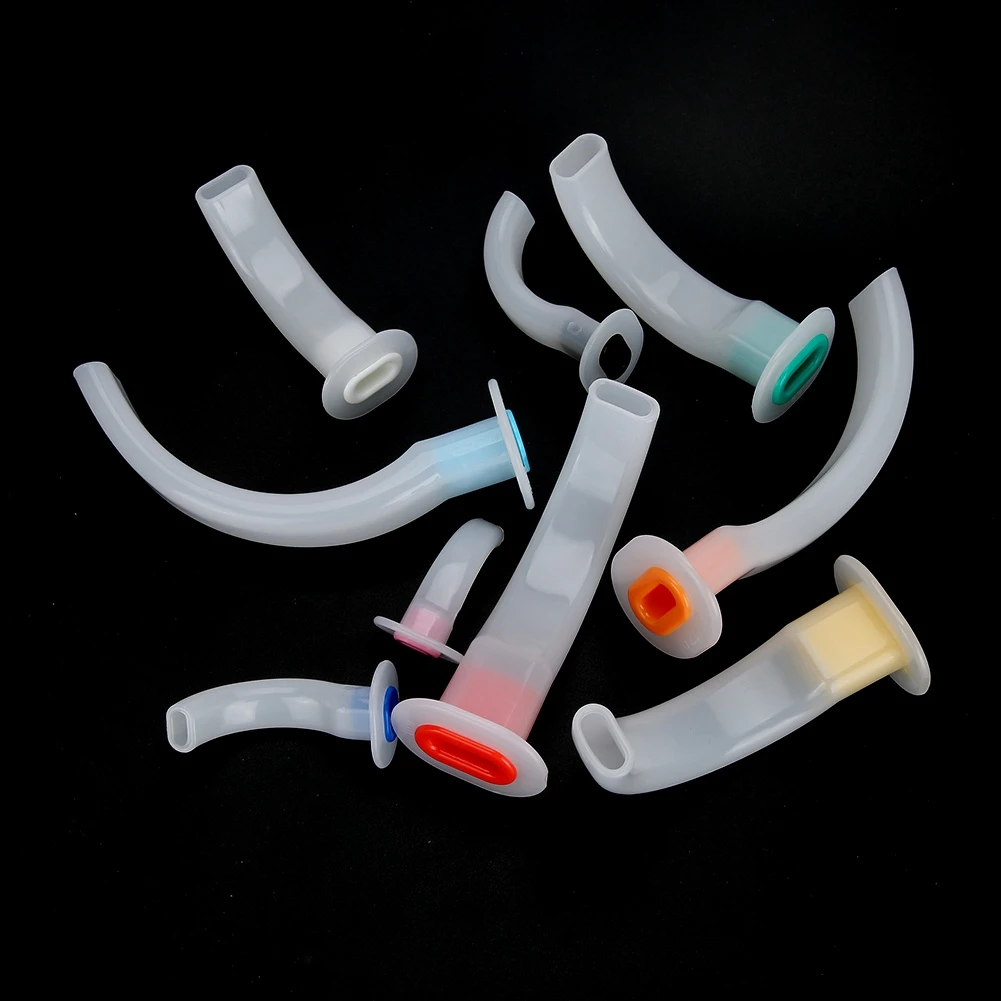 9 Pcs Disposable First Aid Oral Air Way Guedel Oropharyngeal Airway Tube Gas Guide Tube Rescue Critically Ill Patients For Gas