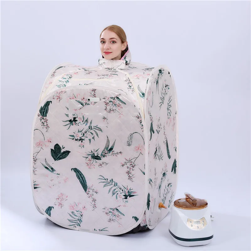 New Arrival Home Sweat Steam Sauna Box Portable Tent with Wet Function With 3.0L 1500W Steamer