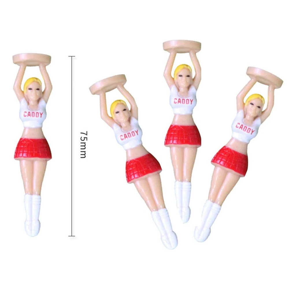 4pcs Professional Bikini Hot Woman Lady Cheering Girl Golf Ball Tees Holder-Golf Tee Ball Stud Golf Training Tools