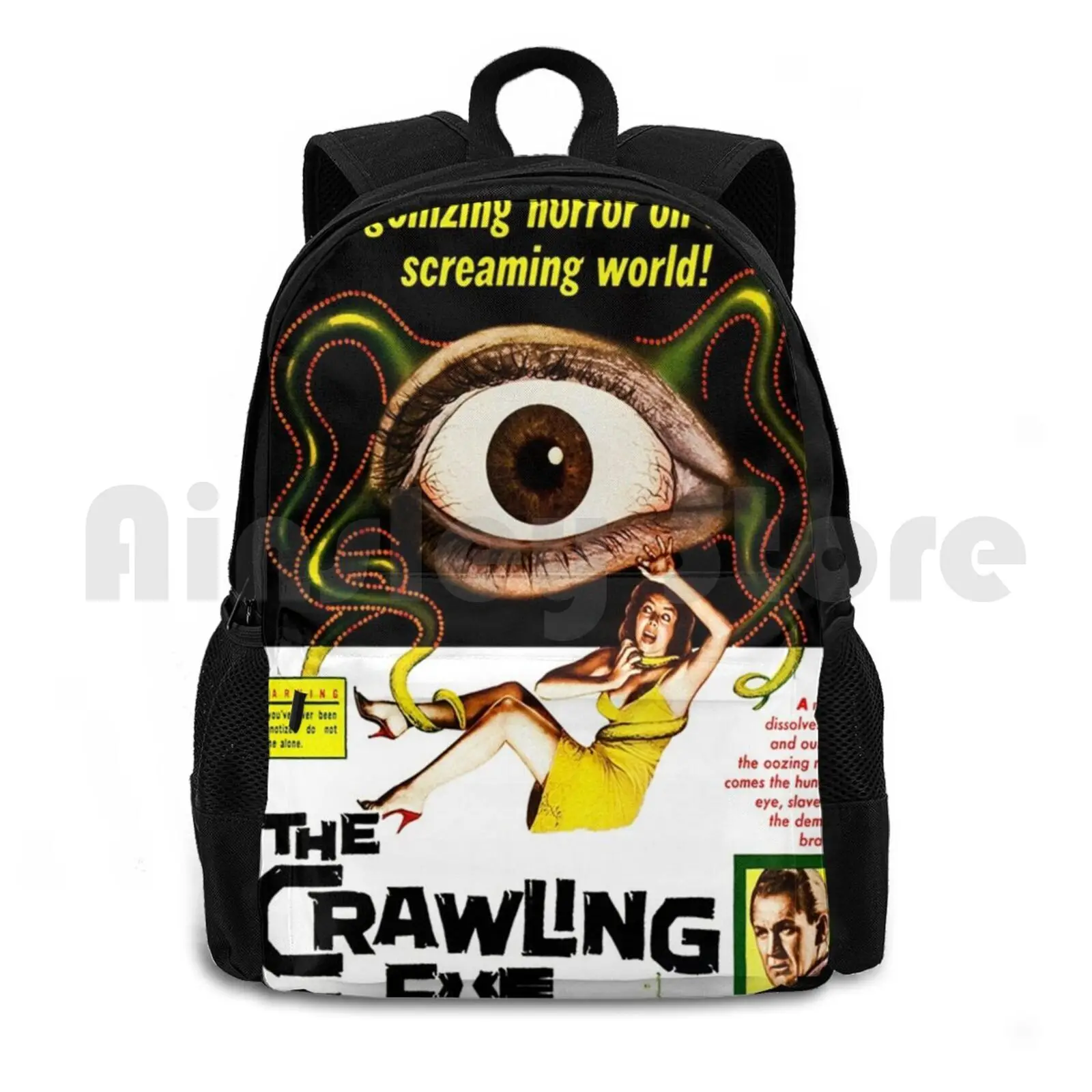 

The Crawling Eye Outdoor Hiking Backpack Riding Climbing Sports Bag Movie Movies Film Films 50s 60s 70s 80s 90s 1950s 1960s