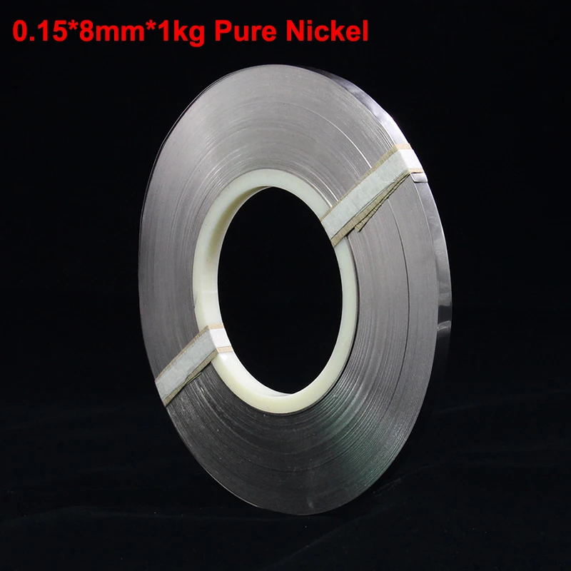 

1kg 0.15x8mm 99.96% Pure Nickel for 18650 Soldering Tab for High Capacity Lithium, NiMh and NiCd Battery Pack and Spot Welding