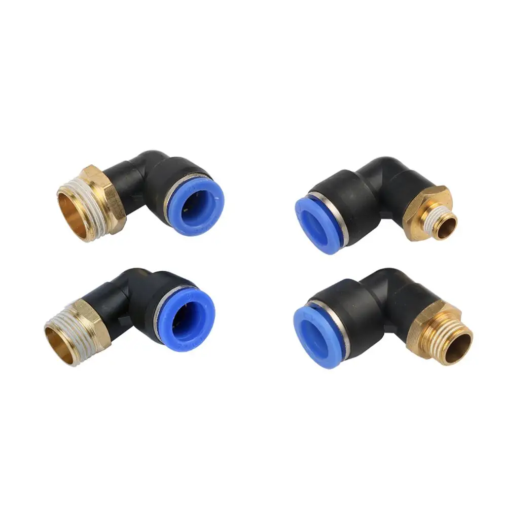 

Garden 1/8" 1/4" 3/8" 1/2" 3/4" Male Thread 12mm Interface Elbow Quick Connector Push In One Touch Joint Pneumatic Quick Adapter