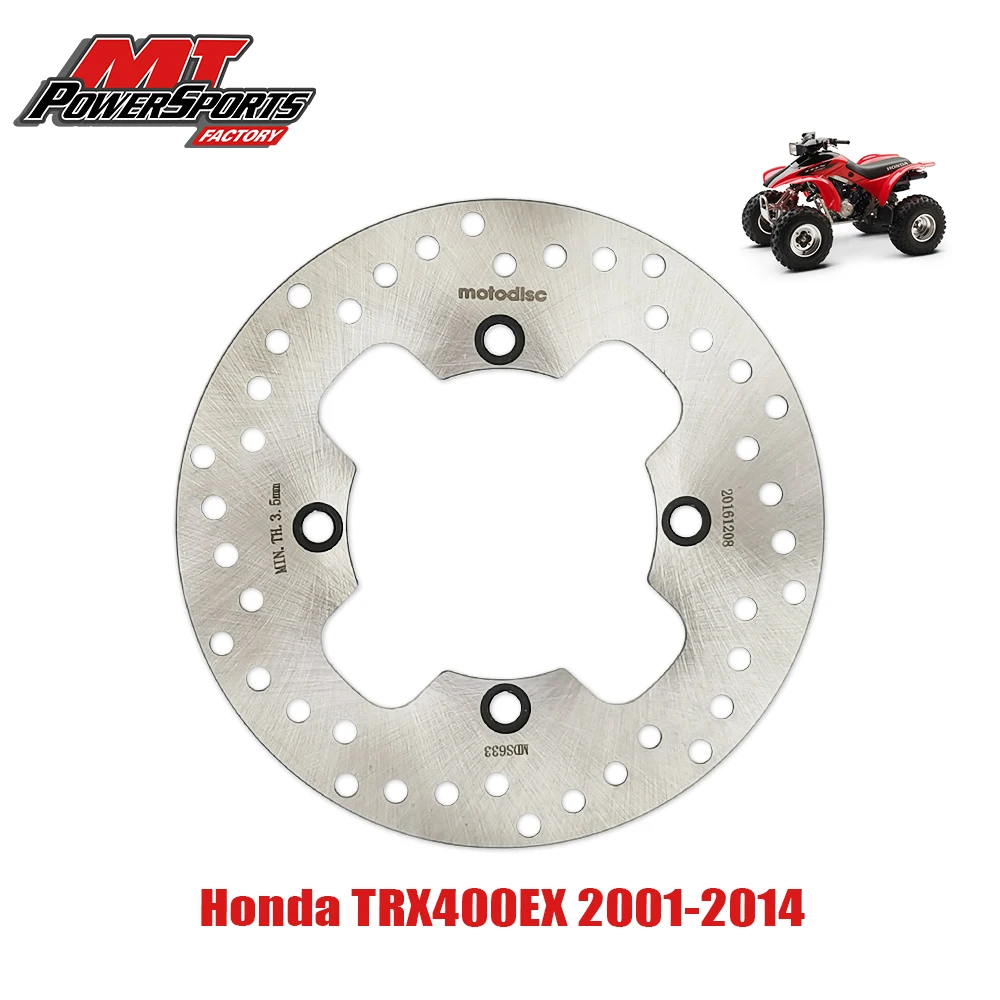 

For Honda ATV TRX400X 2009-2013 TRX400EX SPORTRAX 2001-2008 Brake Disc Rotor Rear MTX Motorcycles ATV Braking System MDS01069