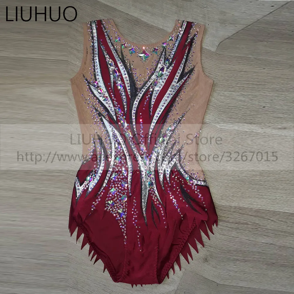 

LIUHUO Women's Girls' Adult Kid Performance Ballet Rhythmic Gymnastics Competition Leotard Ice Figure Skating Dress Dance Child