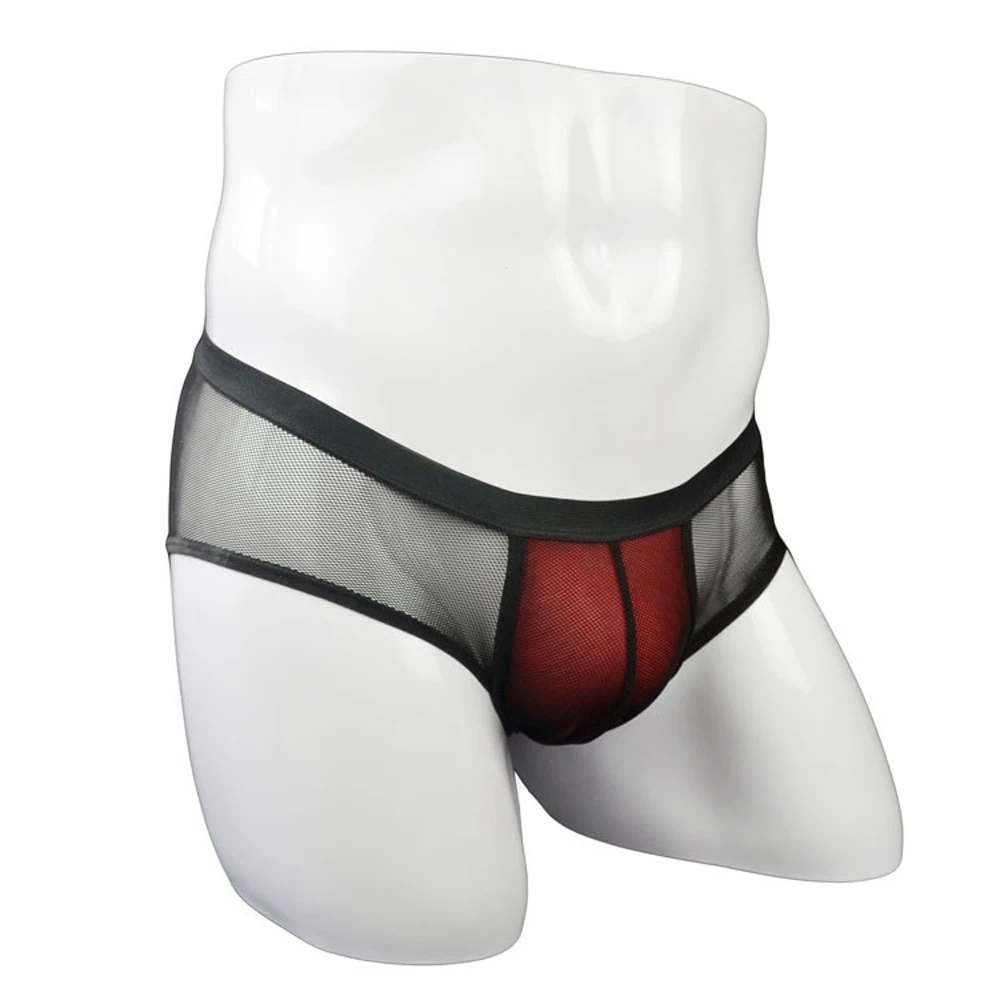 

Sexy underwear boxer men transparent gauze underpants ZJH965