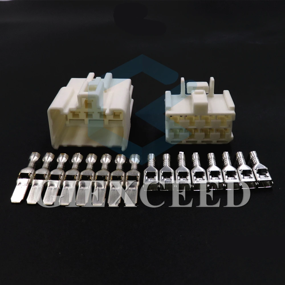 8 Pin 90980-11615 Car Male Female Connector Plastic Housing Unsealed Socket 4.8 Series Auto AC Assembly Wiring Harness Plug