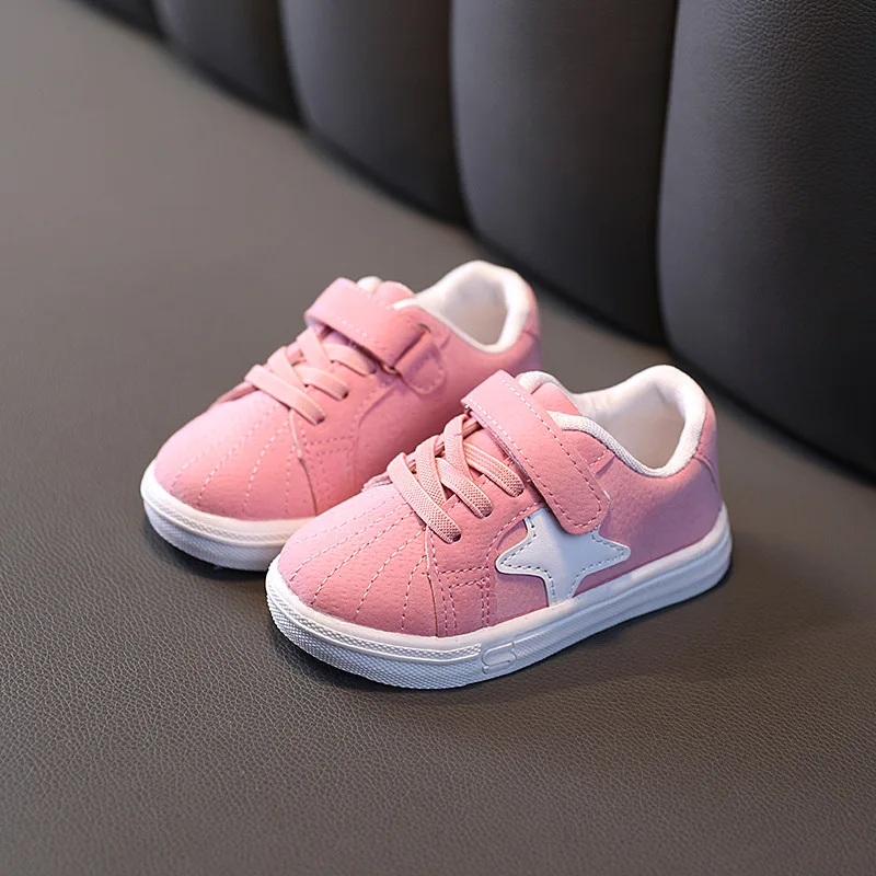 2022 Newest Kids Shoes for Baby Girls and Boys Anti-slip Soft Rubber Bottom Baby Sneaker Casual Flat Shoes Children Size 21-30