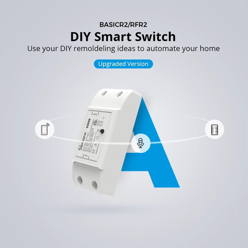 SONOFF BasicR2 RFR2 ETL DIY Переключатель Wifi выключатель Moudle таймер e-WeLink приложение дистанционное управление работает с Alexa Google Home