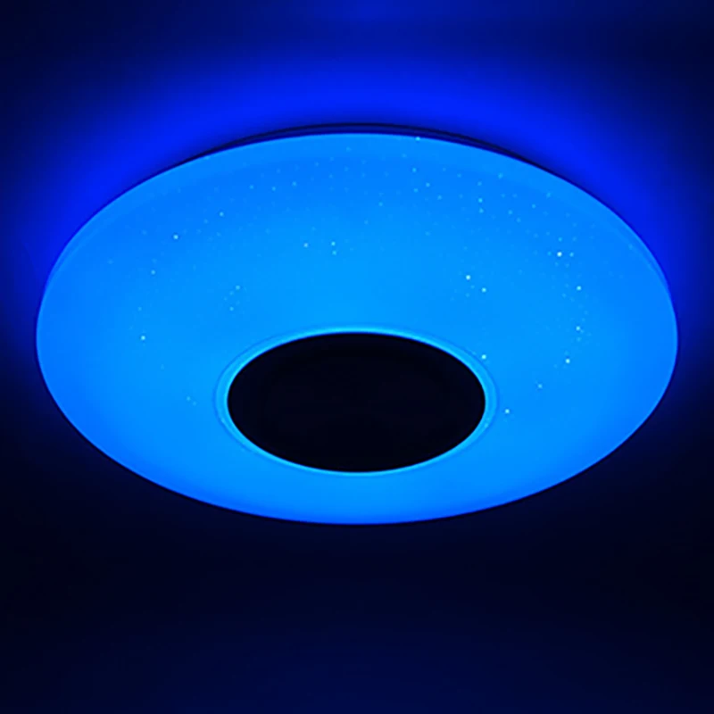 Modern LED Ceiling Lamp Indoor Lighting for Living Room Home Decor with Bluetooth Speaker Colorful Ceiling Lights Bedroom Lamp