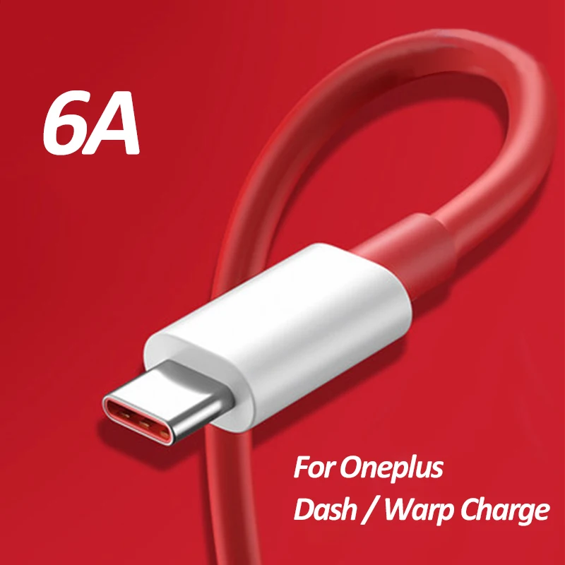 6A سريع كبل شحن ل Oneplus الاعوجاج اندفاعة USB C شحن الكابلات ل واحد زائد 8 7 برو 7 t 7 T 6t 6 5t 5 3t الاعوجاج تهمة سلك الحبل