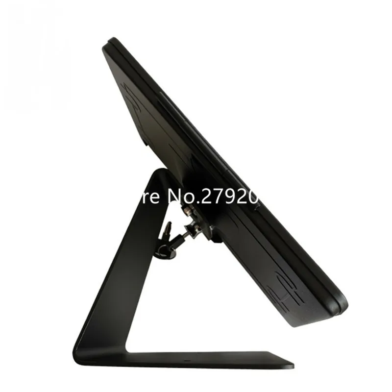 

for ipad 10.2" 7th Gen desktop kiosk/ security display at hotel or bank / lock metal frame stand on table screw on countertop