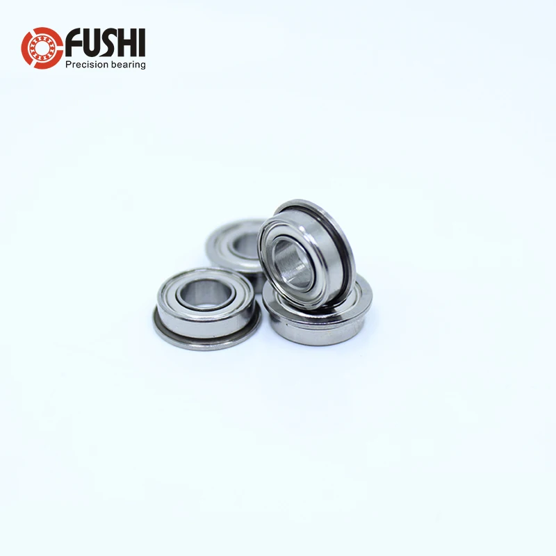 SMF115ZZ Flange Bearing 5*11*4 mm ( 10 PCS ) Double Shielded Stainless Steel Flanged SMF115 Z ZZ Ball Bearings SMF115Z MF115