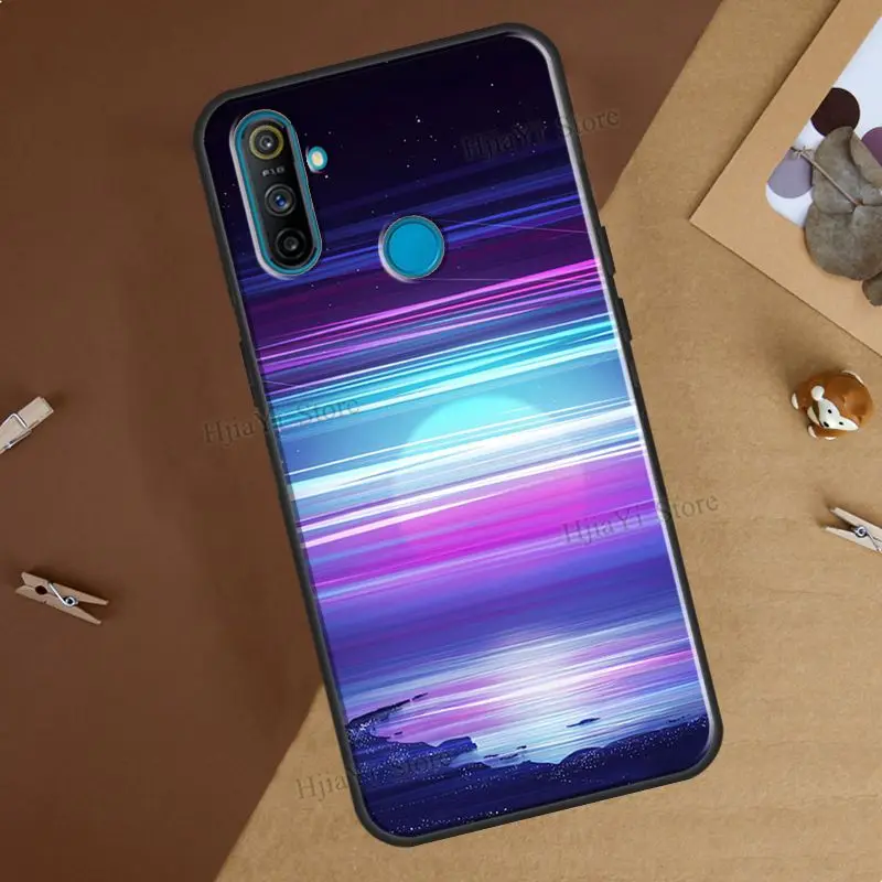 Synthwave Sun Neon 80's Case For OnePlus 10 Pro 9 8T Nord2 9R Cover For Realme GT Neo 2 GT Master C21 8i 9i 8 Pro