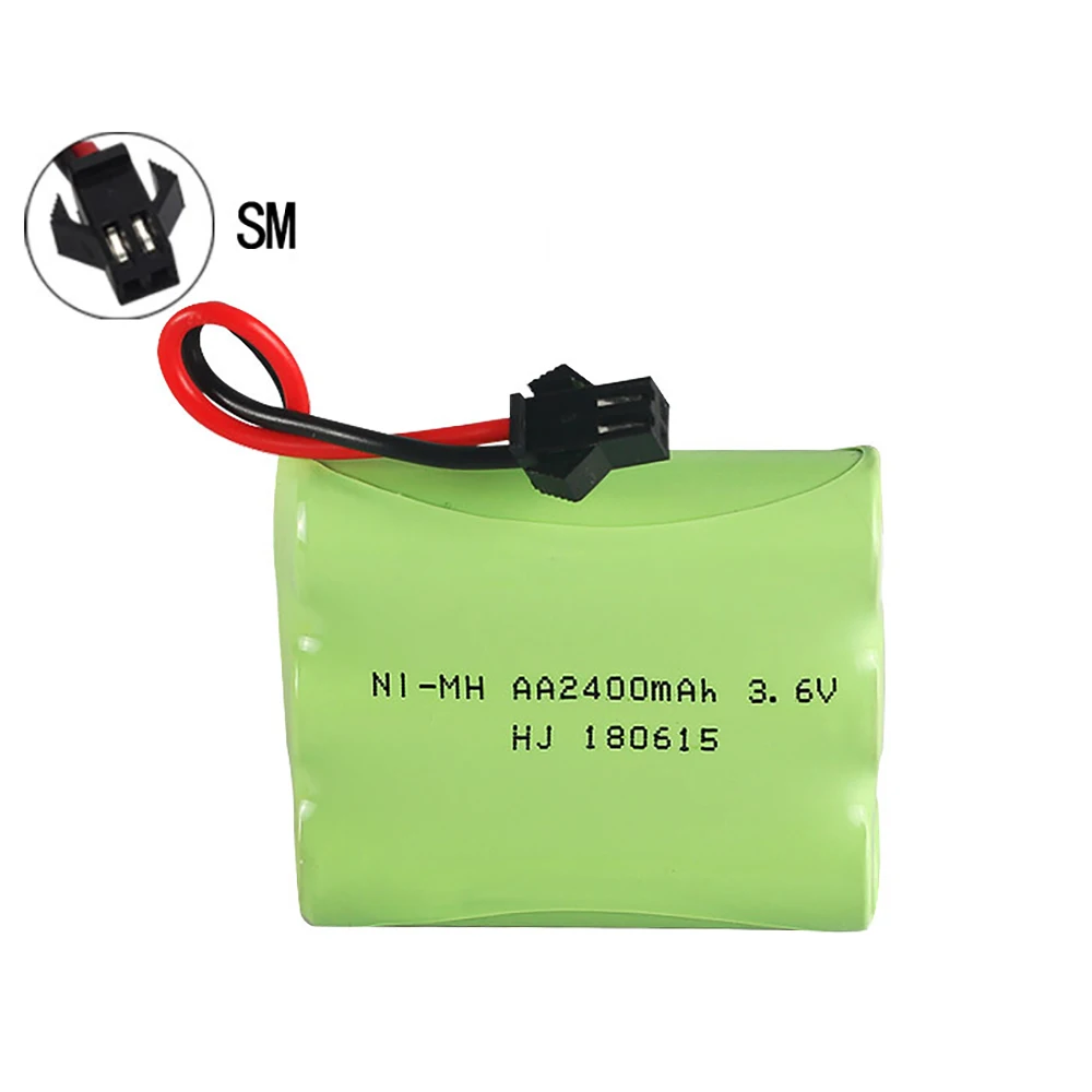 2pcs/lot NI-MH AA 2800mah 3.6v Battery For Rc Toy Car Tank Train Robot Gun Parts RC Boats 3.6v Rechargeable Battery