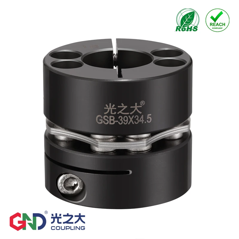 

Shaft Coupling GSB 45# Steel 8 Screws High Rigidity Single Diaphragm Clamp Series GND Flexible Coupler For Servo Motor